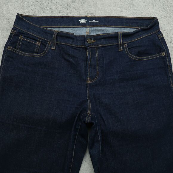 Old Navy Jeans Women's 14 Blue Mid-Rise Cuffed Skinny Denim Pant 24" Inseam - Picture 10 of 14